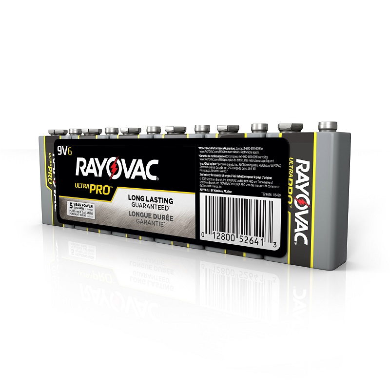 Rayovac Ultra Pro Alkaline 9V Batteries in a 6 pack